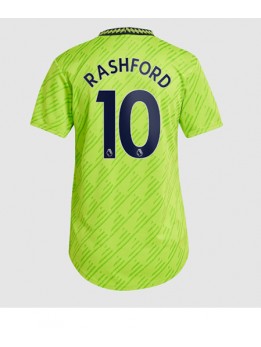 Manchester United Marcus Rashford #10 Ausweichtrikot für Frauen 2022-23 Kurzarm
